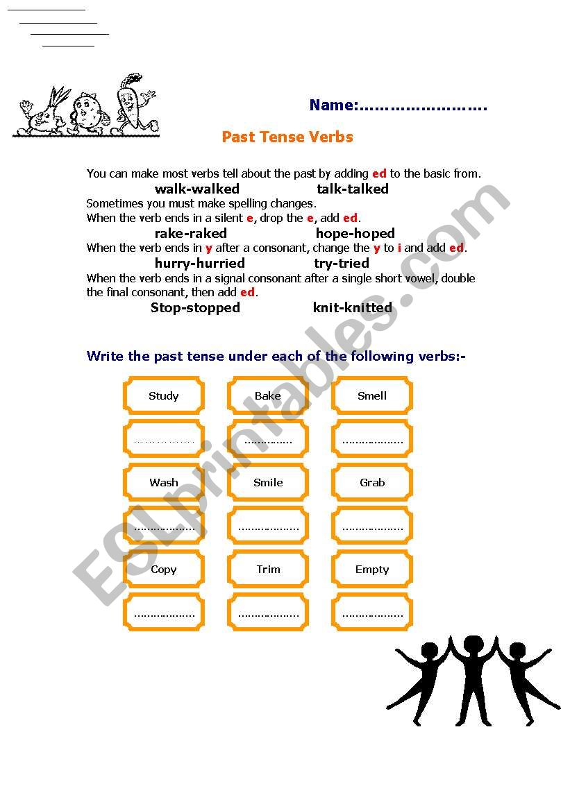 Past Tense Verbs worksheet