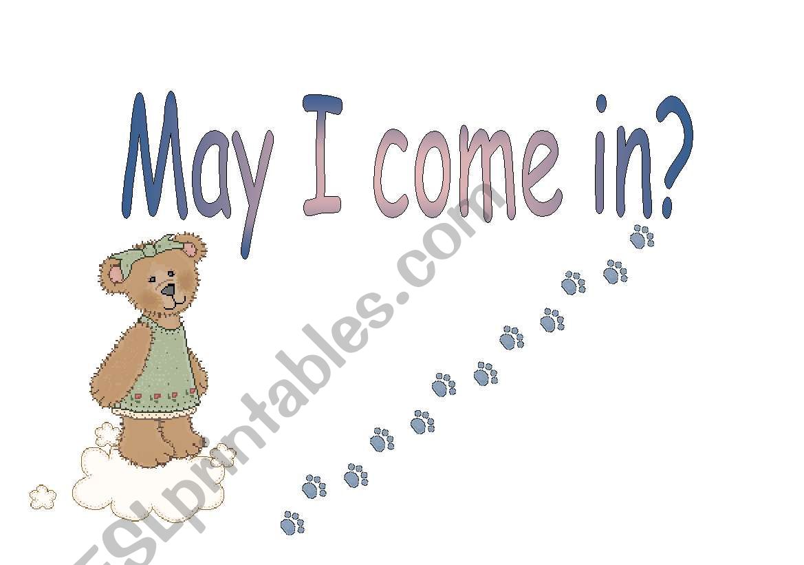 May I come in? worksheet