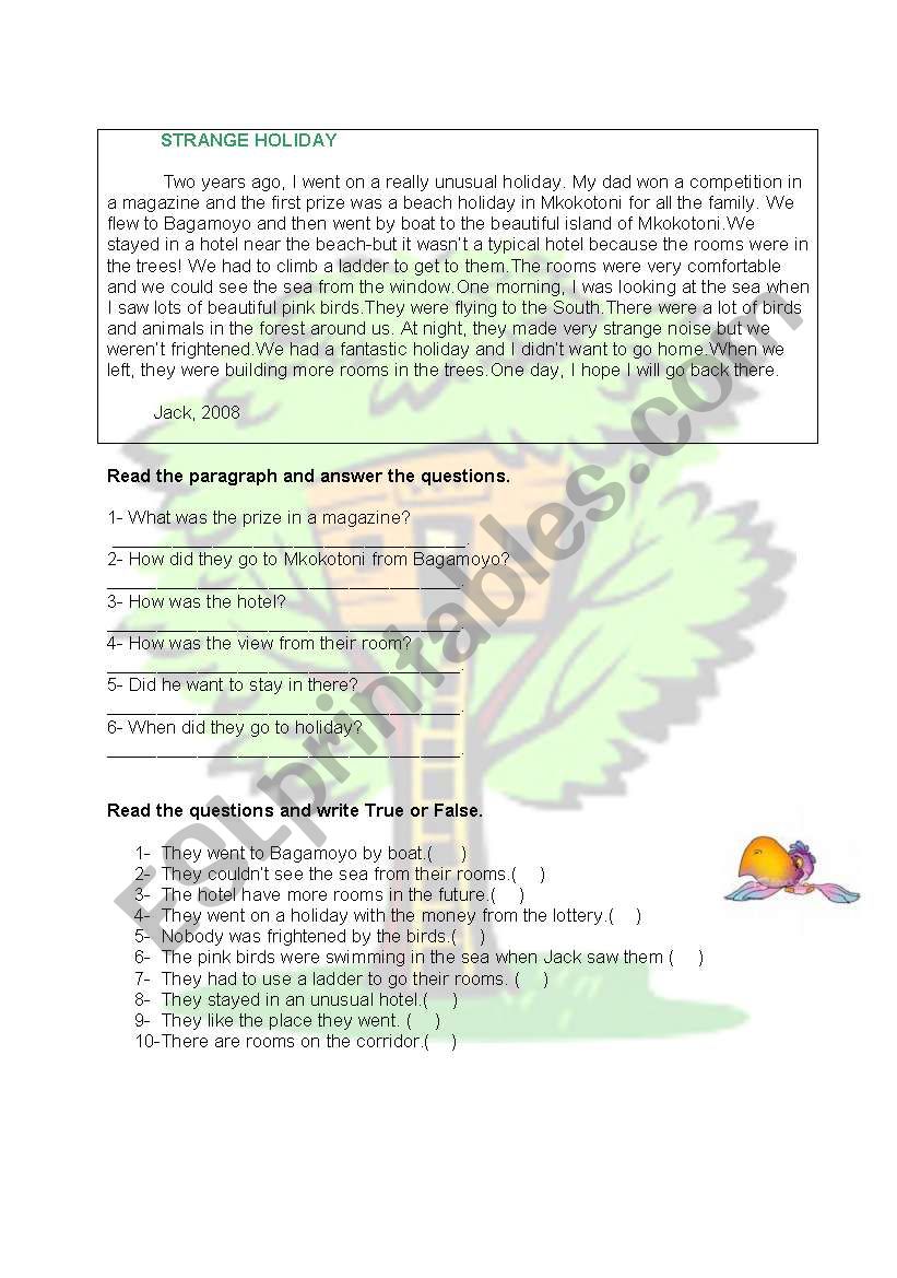 PAST TENSES worksheet