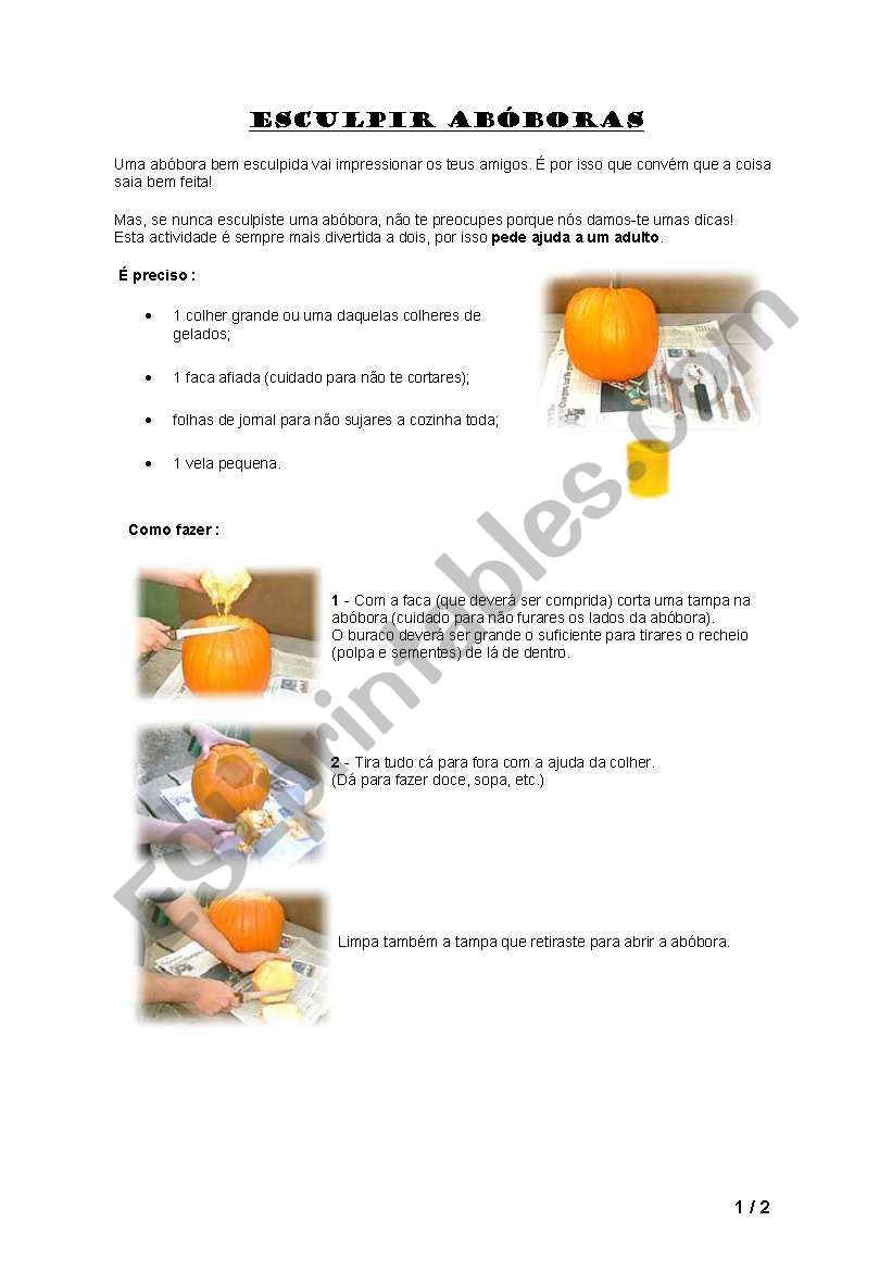 pumpkins worksheet