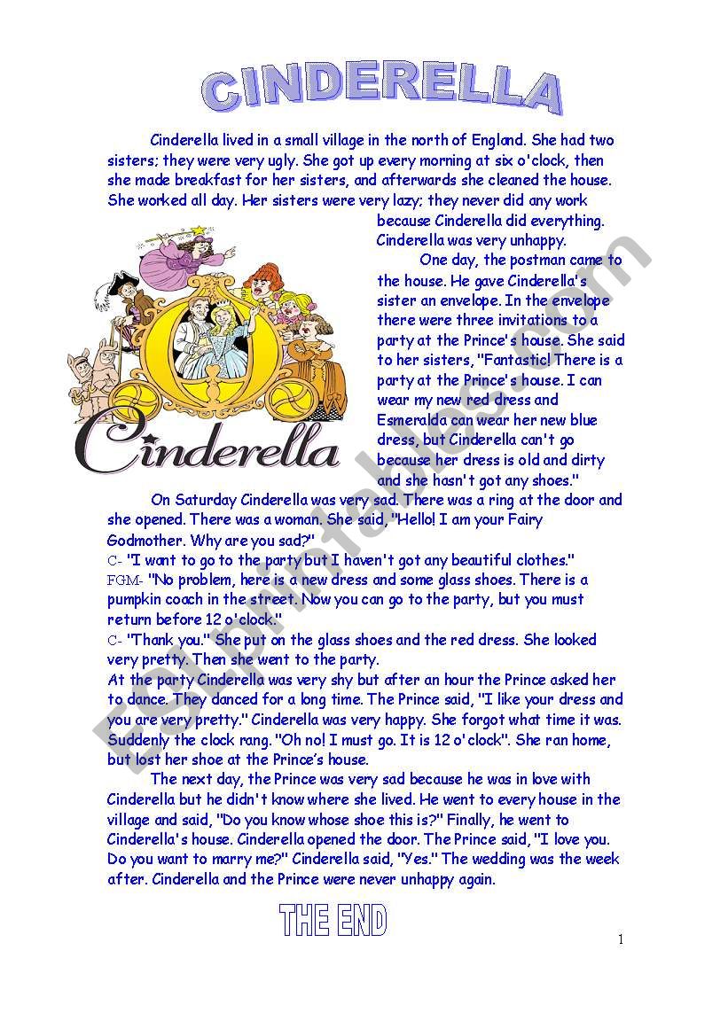 short cinderella story summary essay