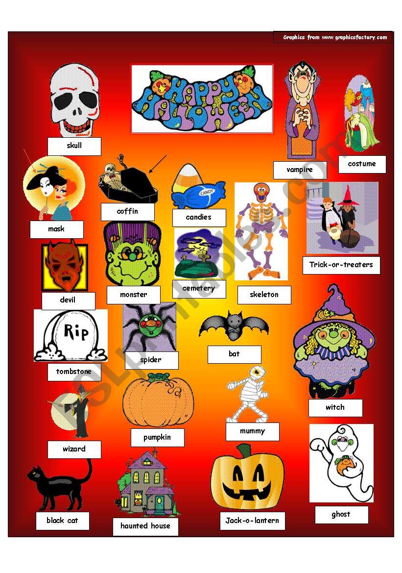 Halloween worksheet