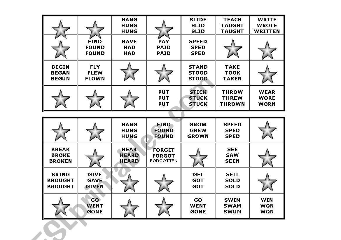 irregular-verb-bingo-esl-worksheet-by-tgaffney