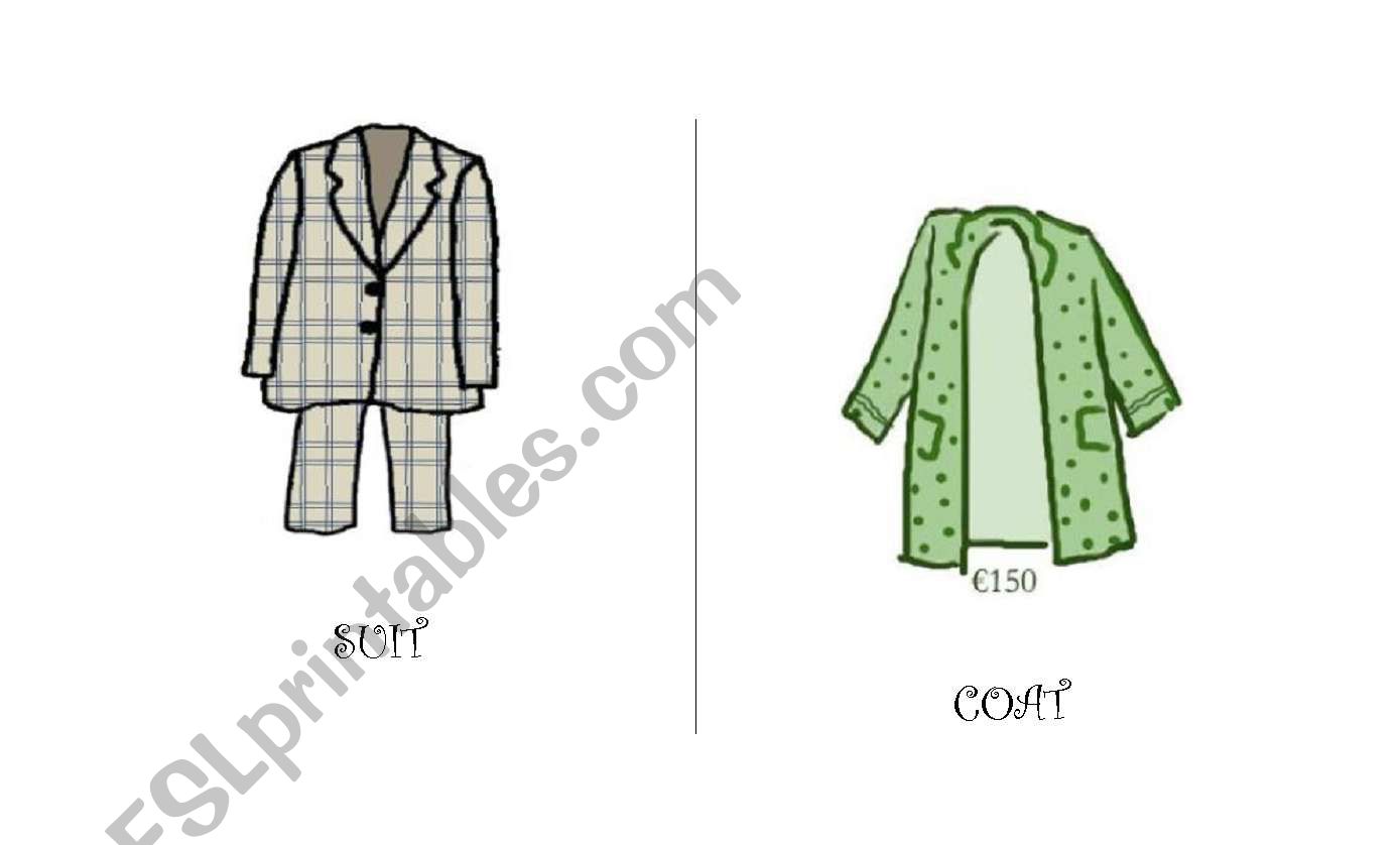 Clothes (9/29) worksheet