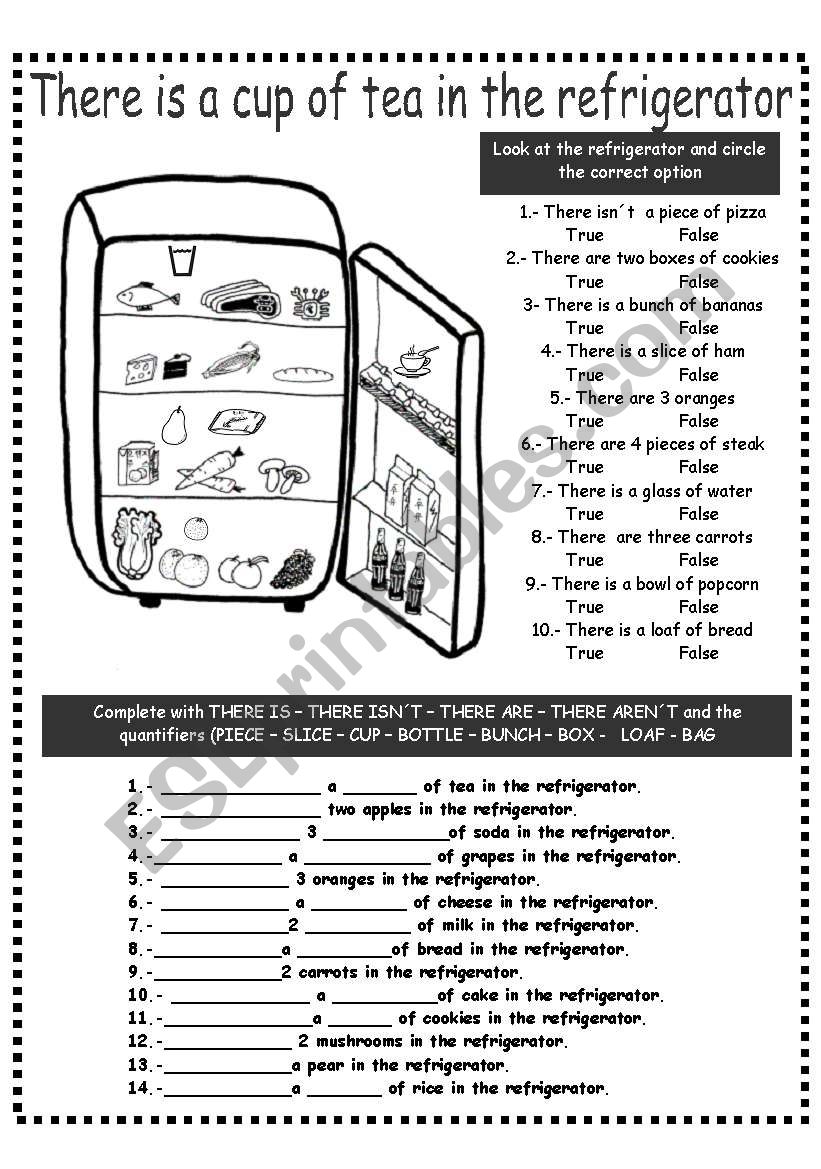 THERE IS/ARE AND QUANTIFIERS worksheet