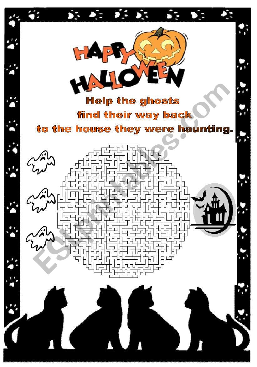 Halloween worksheet