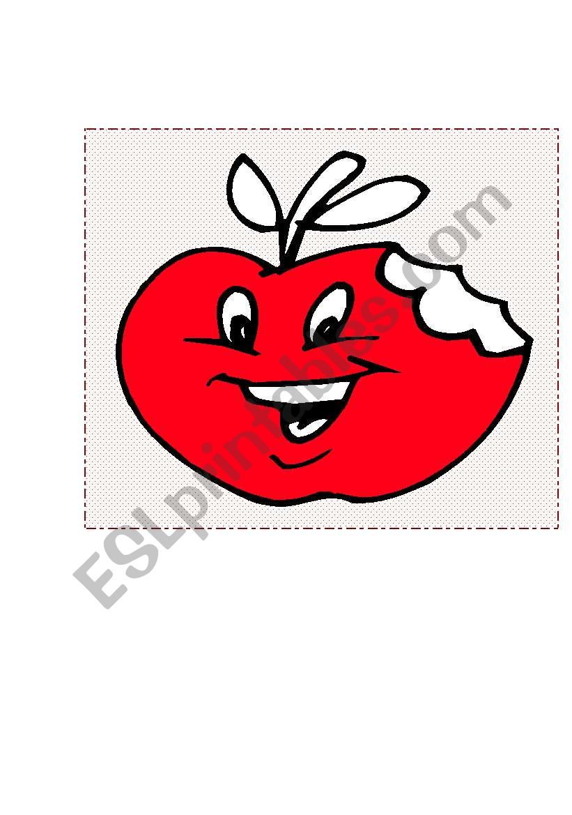 Smiling fruits flashcards(2)!!