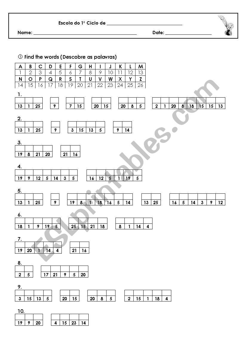 Classroom Language worksheet