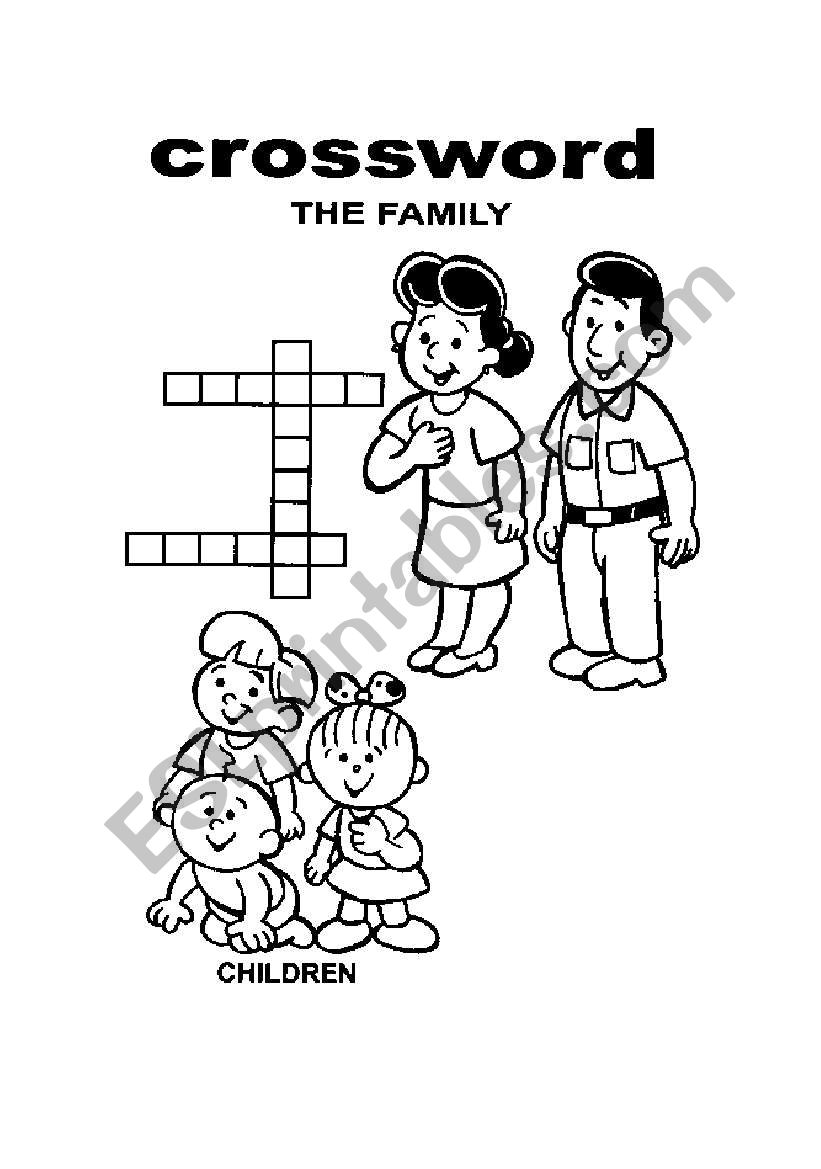 family crossword 2 worksheet