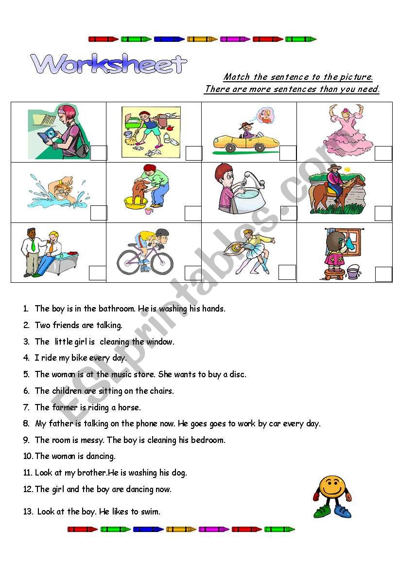 Verbs Review worksheet