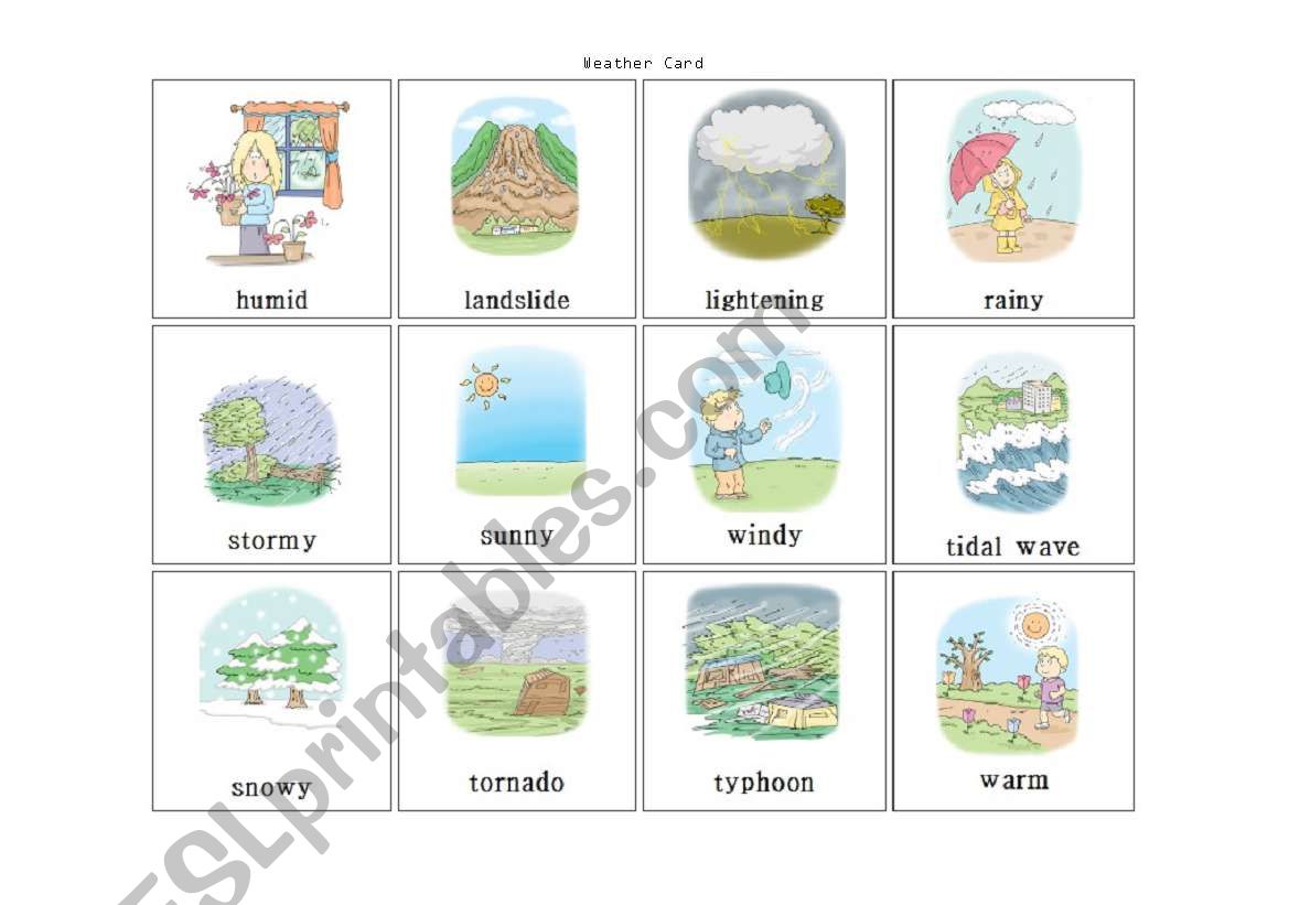 weather caed worksheet