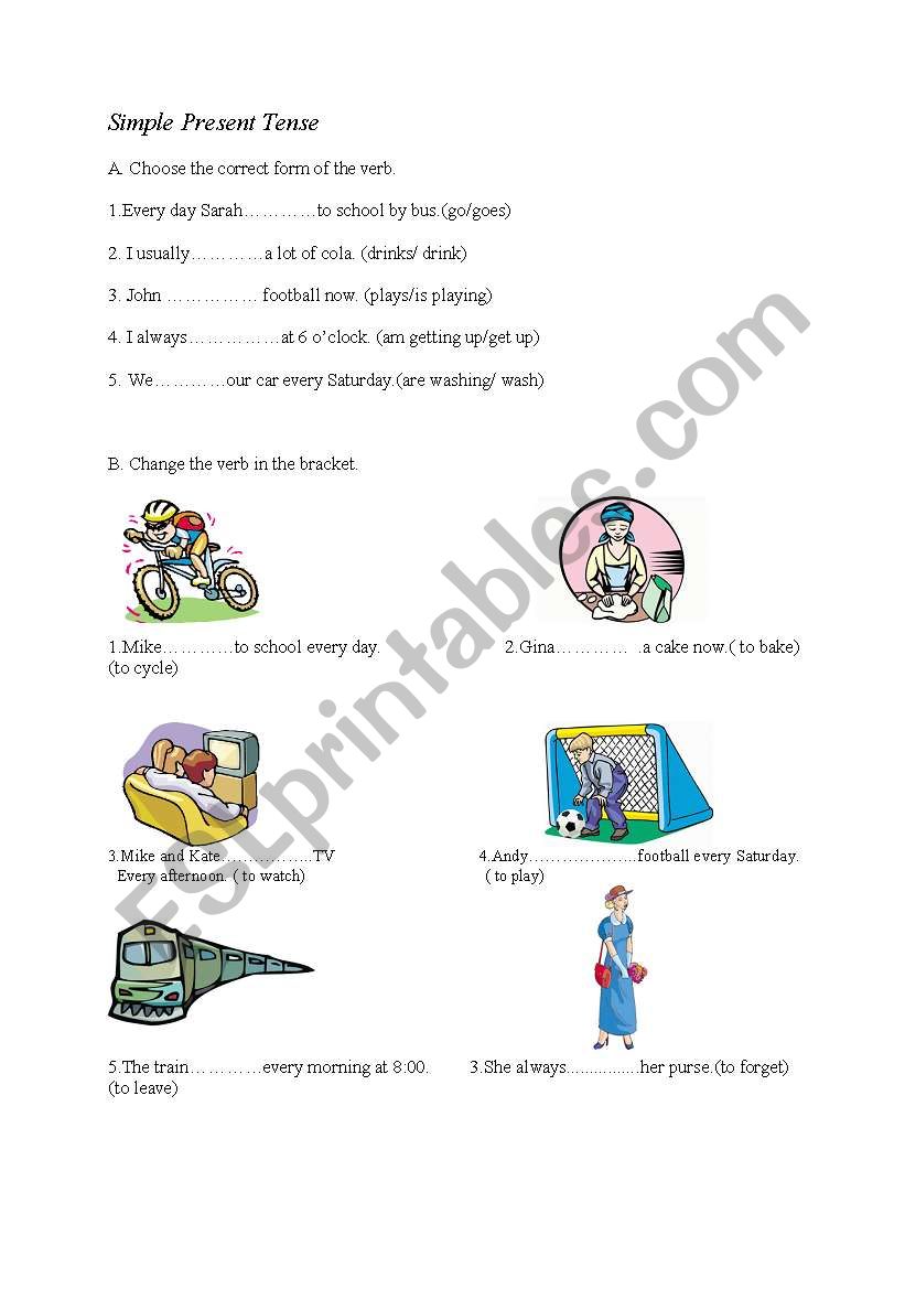 Present Simple  worksheet