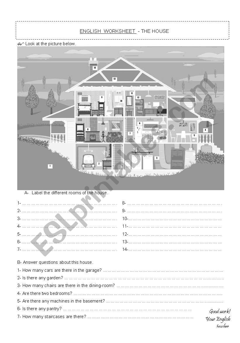 The house worksheet