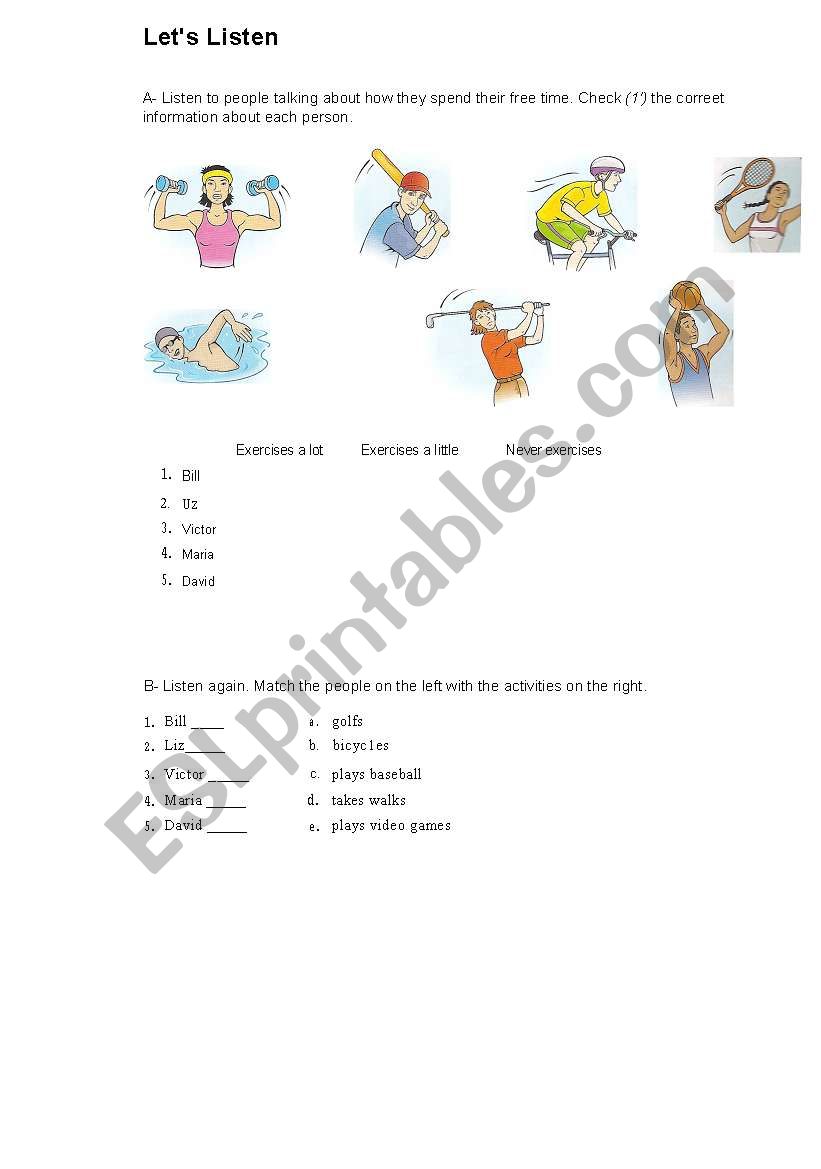 LETS PLAY worksheet