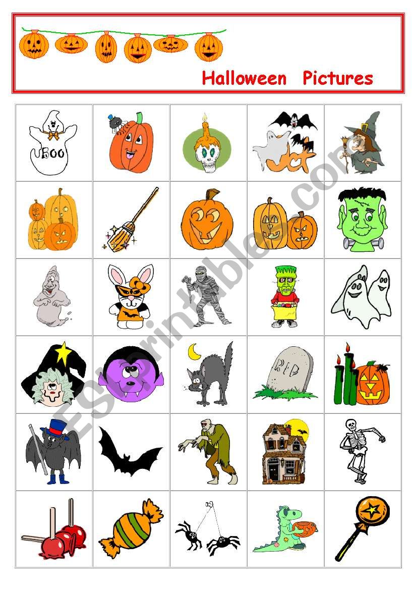 Halloween Pictures worksheet