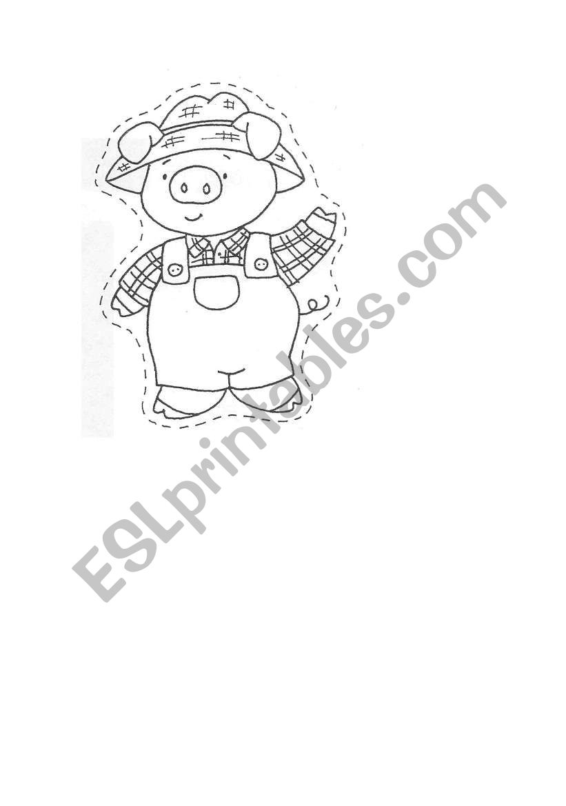 Little pig 2 worksheet