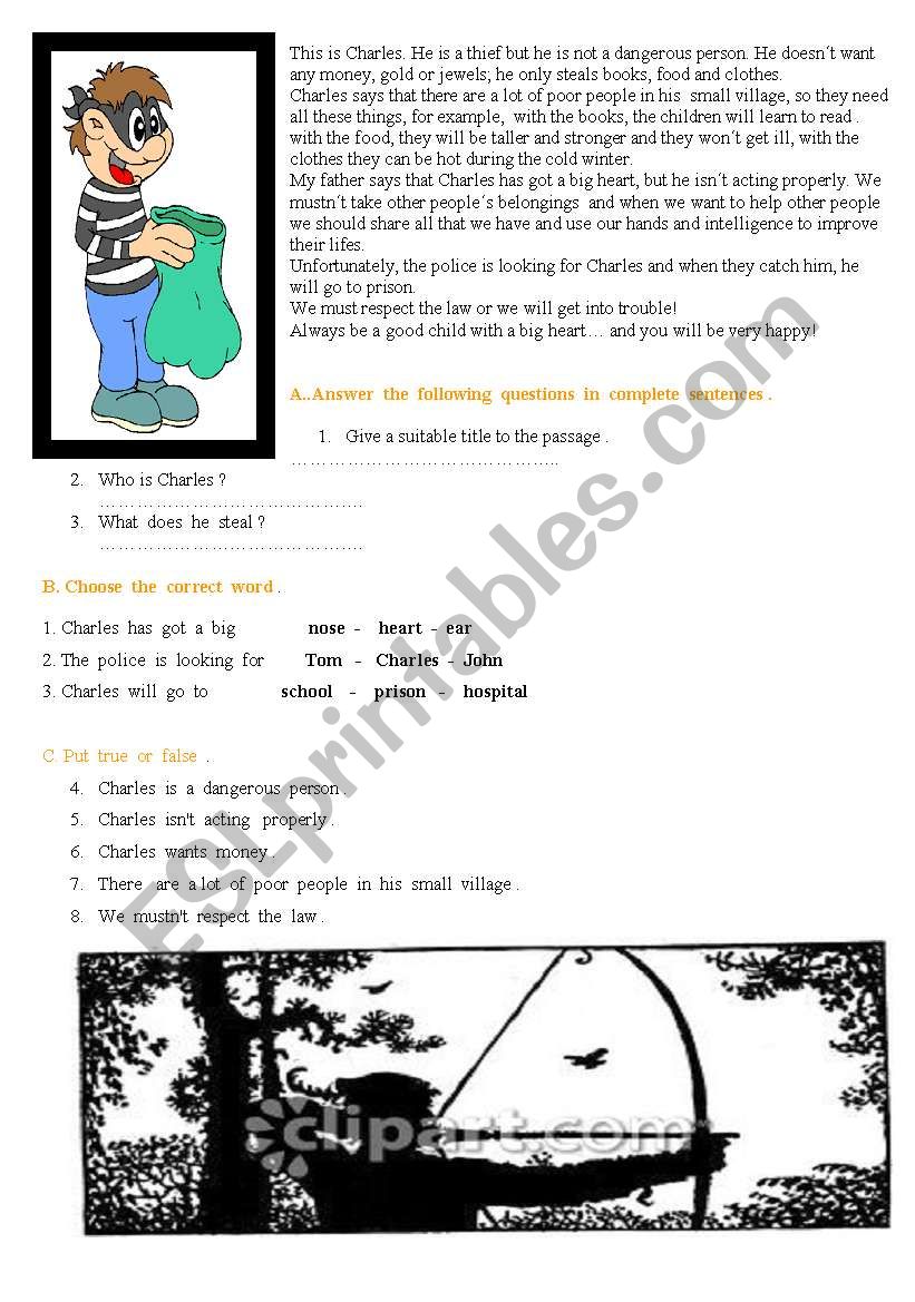 robin hood worksheet