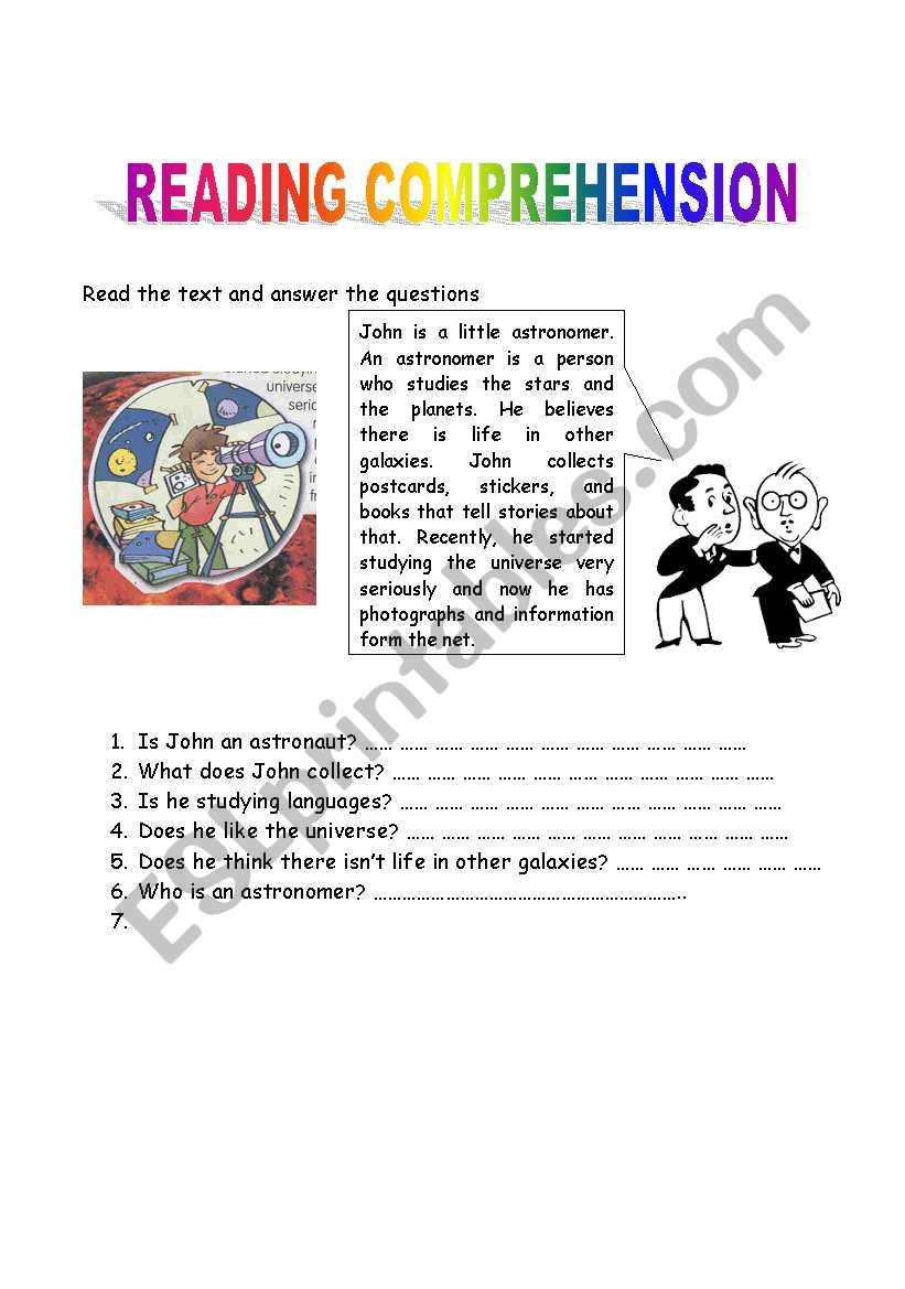 READING COMPREHENSION - about 