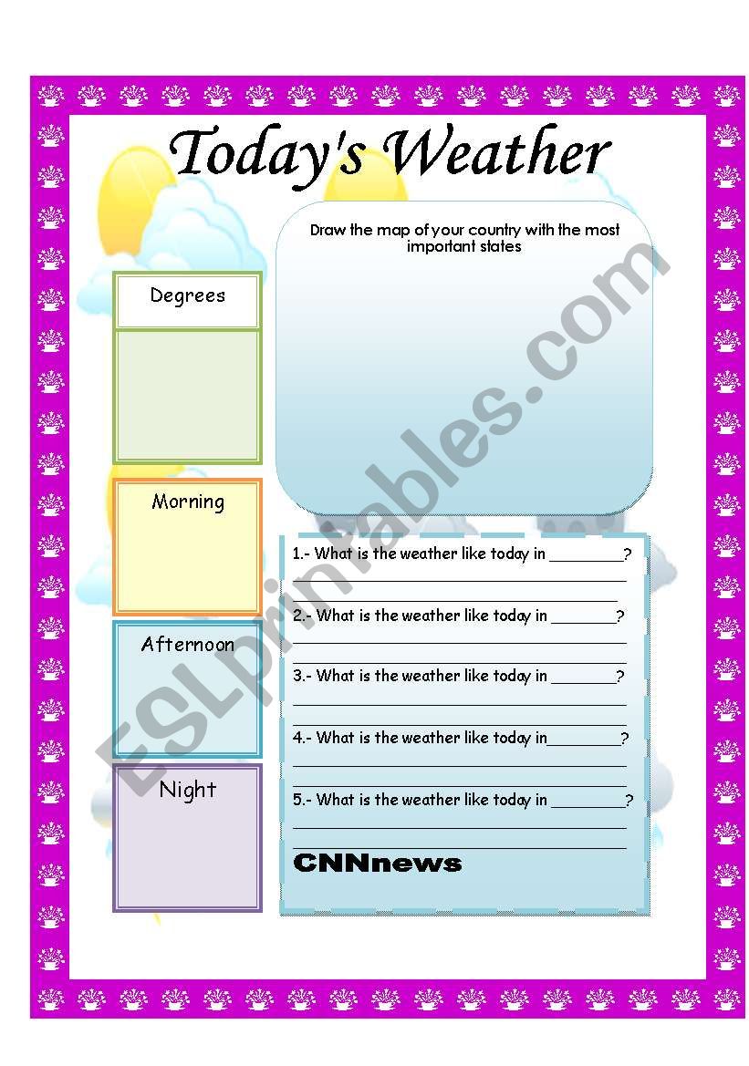 weather worksheet