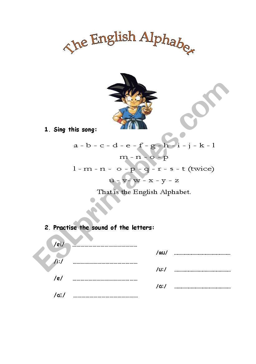 THE ENGLISH  ALPHABETH worksheet