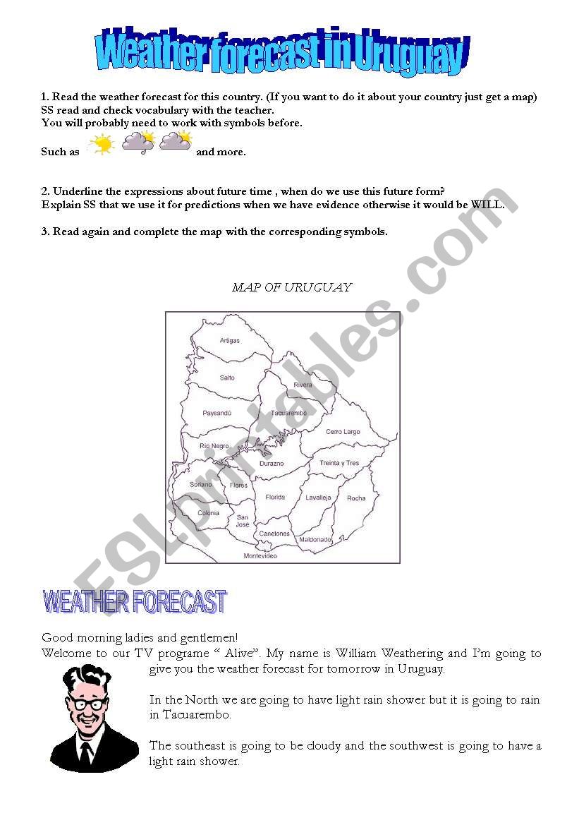 Weather Forecast  worksheet