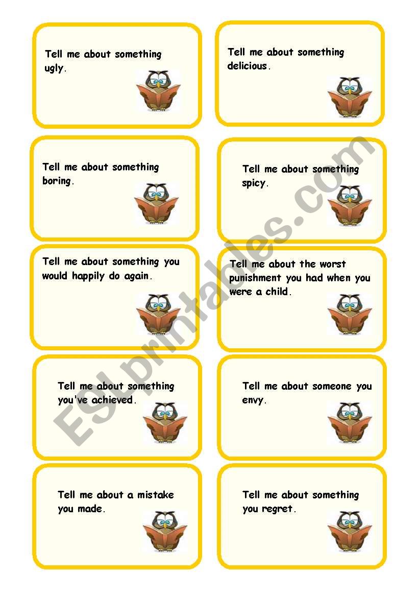 Conversation Cards 2 worksheet