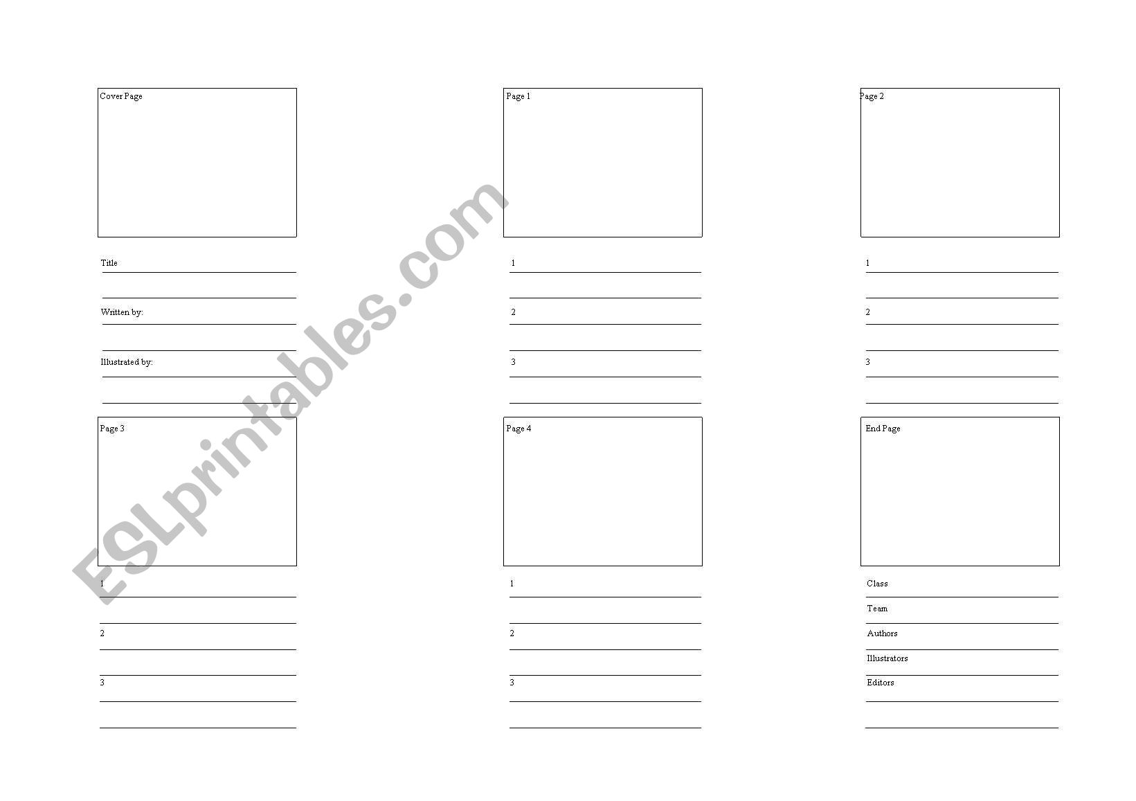 Picture Book Storyboard (4-Page Book)