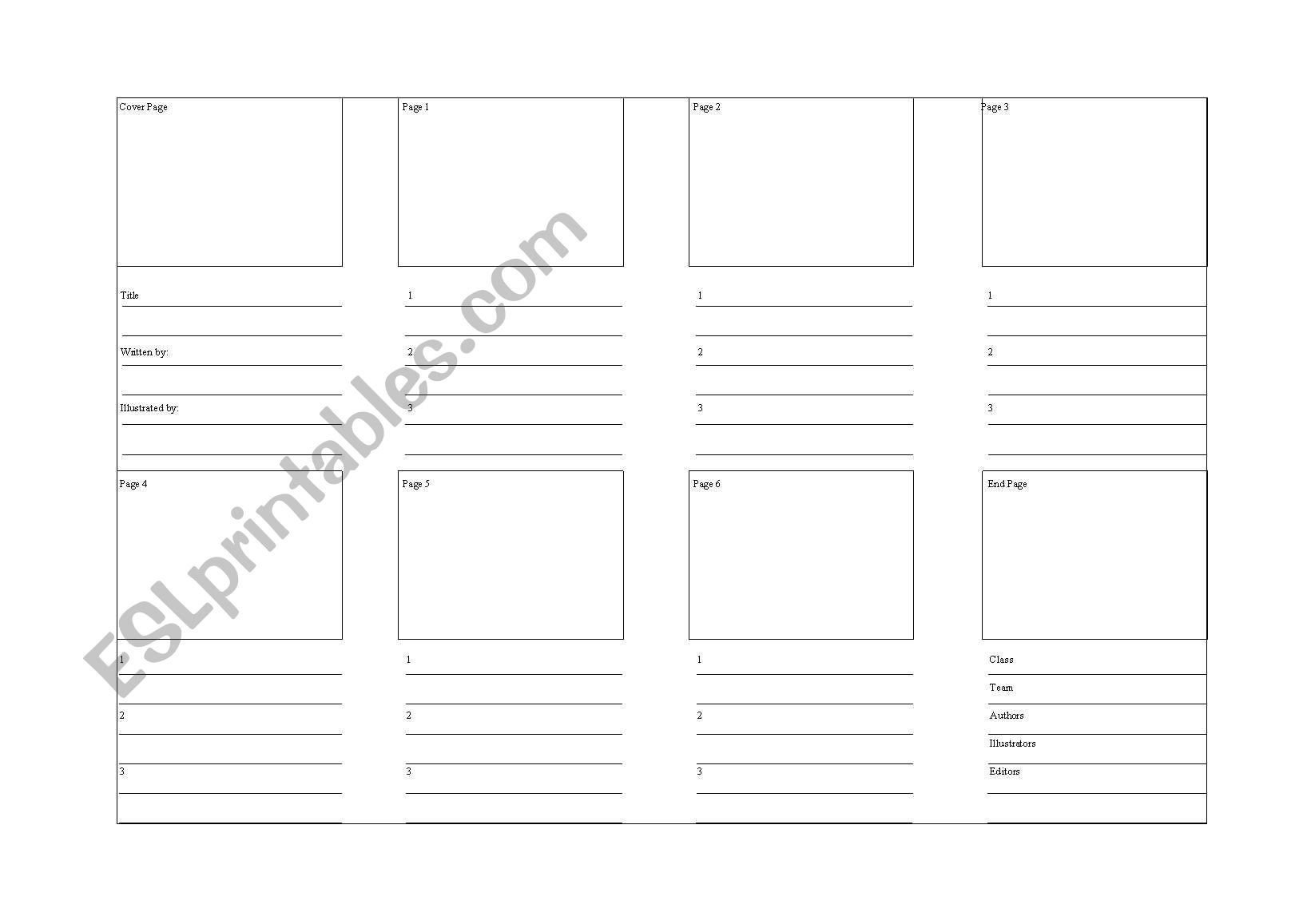 Picture Book Storyboard (6-Page Book)