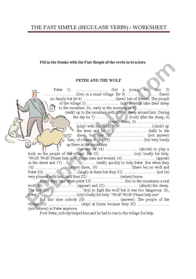 The Past Simple(regular verbs)