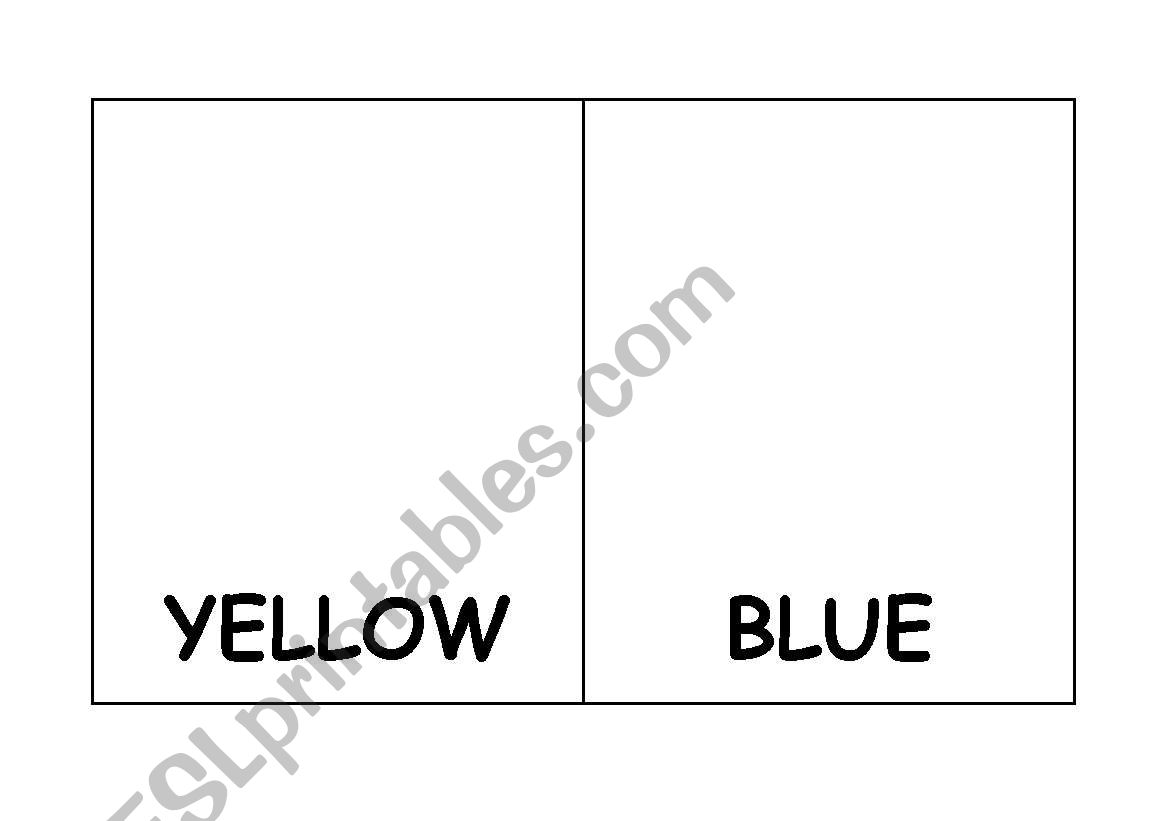 colours  worksheet
