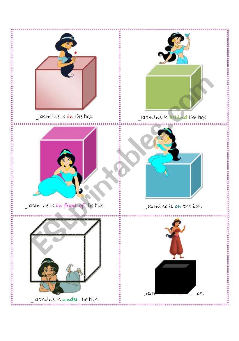 Prepositions Flash-Cards (Part 1)