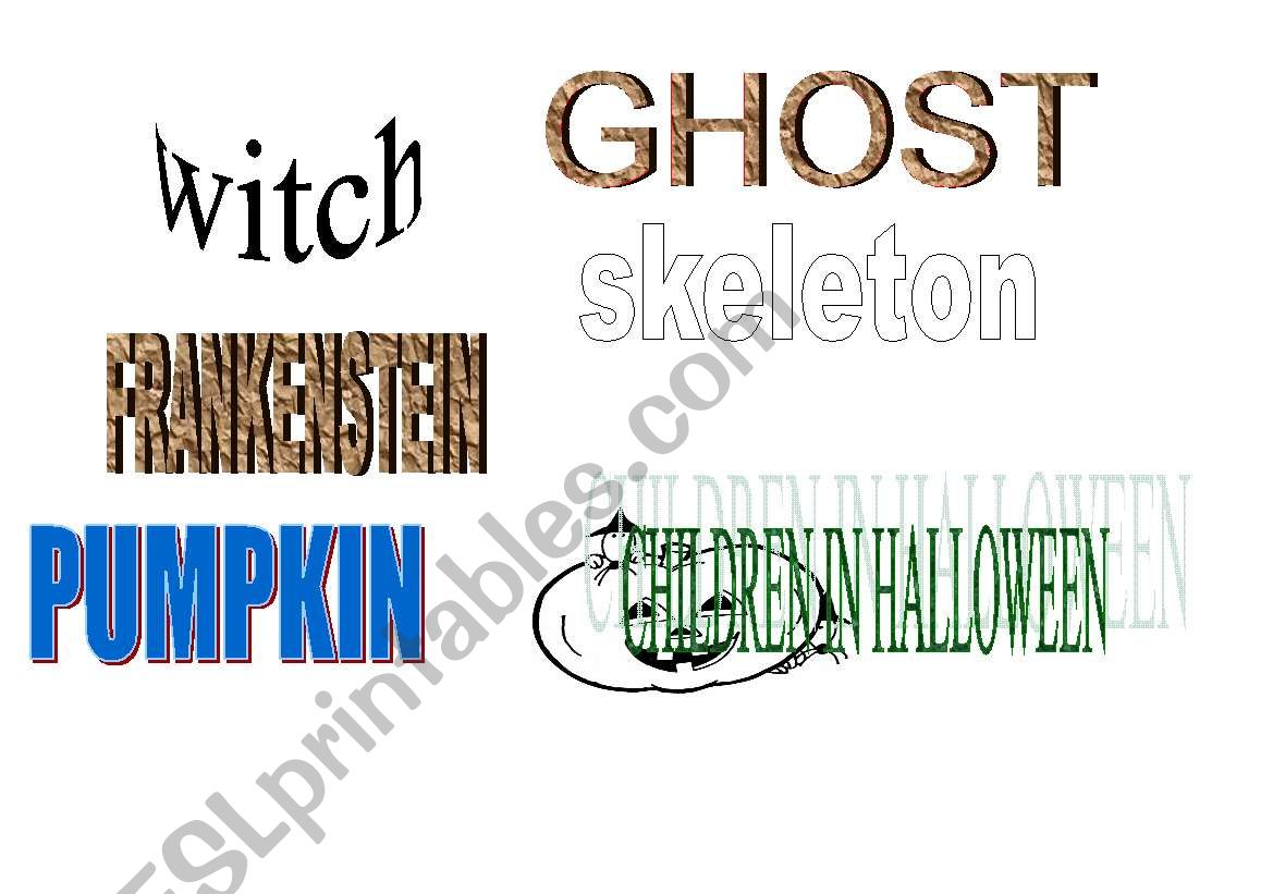 HALLOWEEN PICTURES worksheet