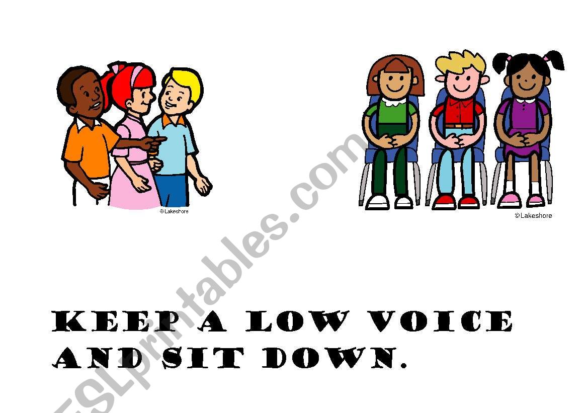 keep a low voice worksheet