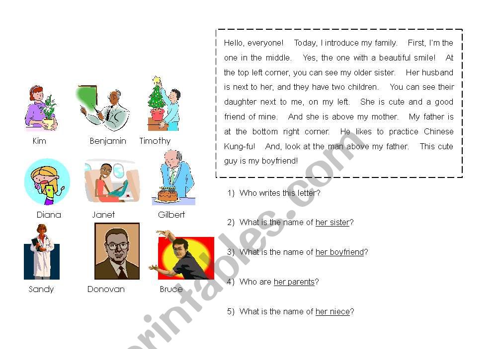 family tree worksheet