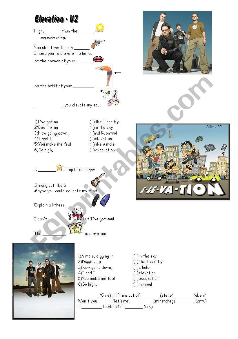 Elevation - U2 worksheet