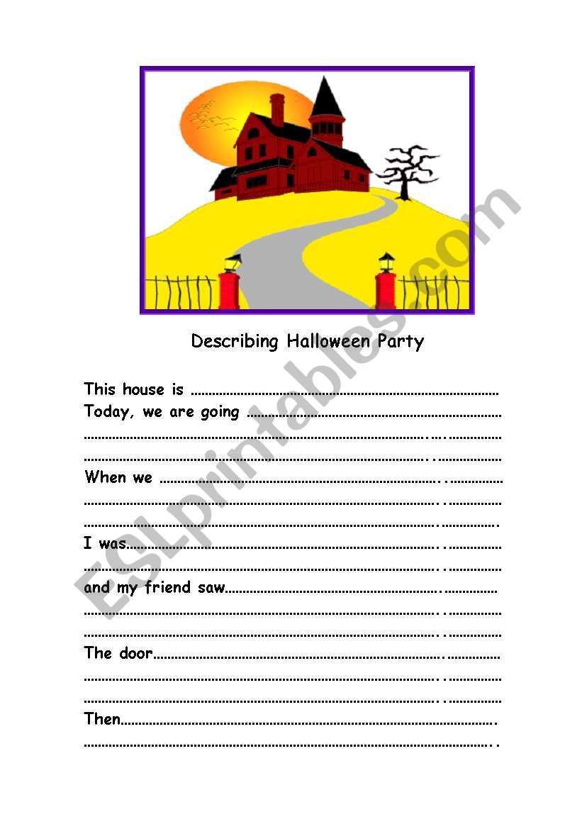 Halloween-card 1 worksheet