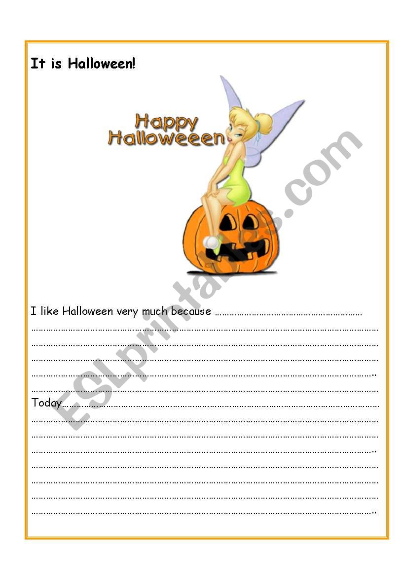 Halloween-card 6 worksheet