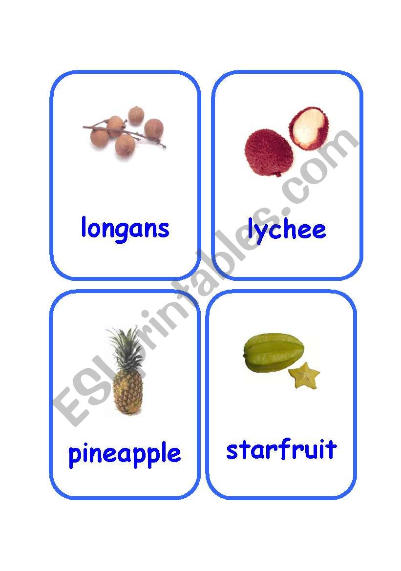 Tropical Fruit 2 worksheet