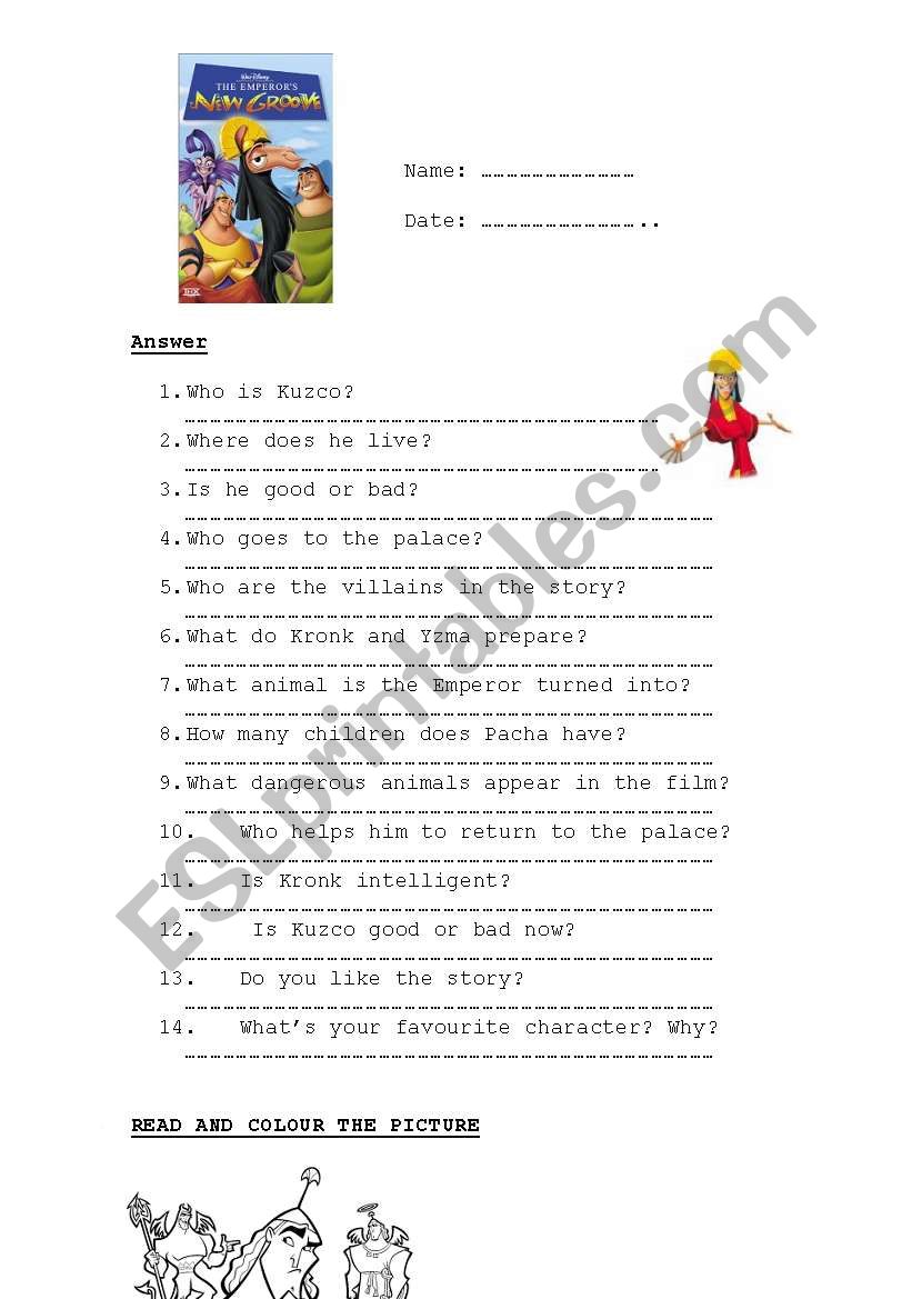 Video Session worksheet