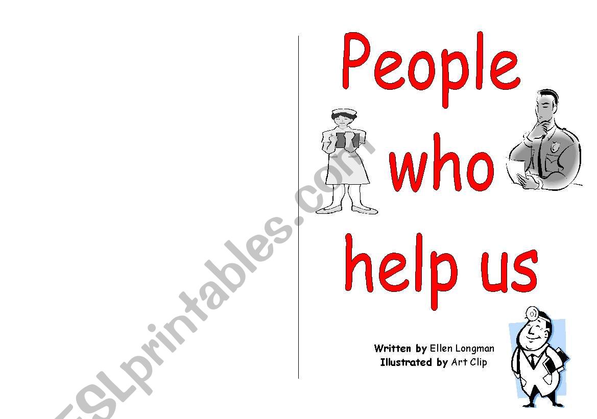 People who help us printable book - ESL worksheet by lninasia