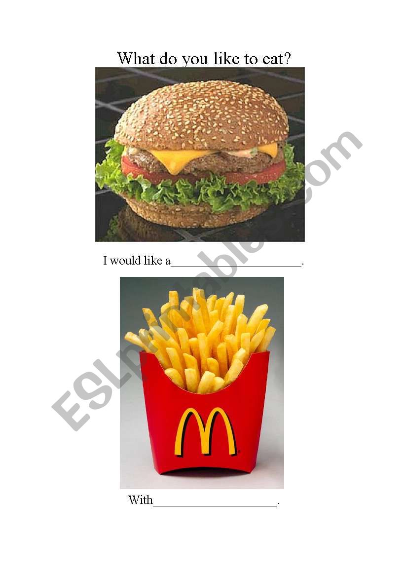 Food worksheet