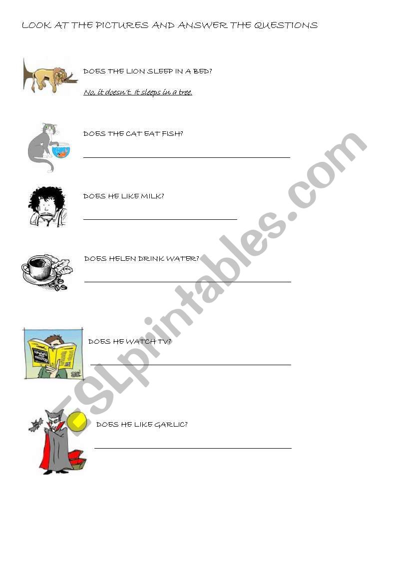 SIMPLE PRESENT  worksheet