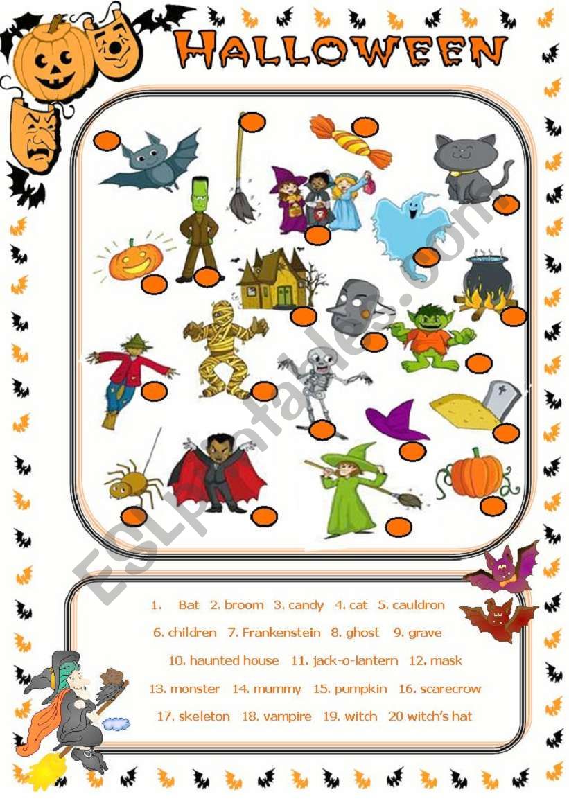 Halloween worksheet