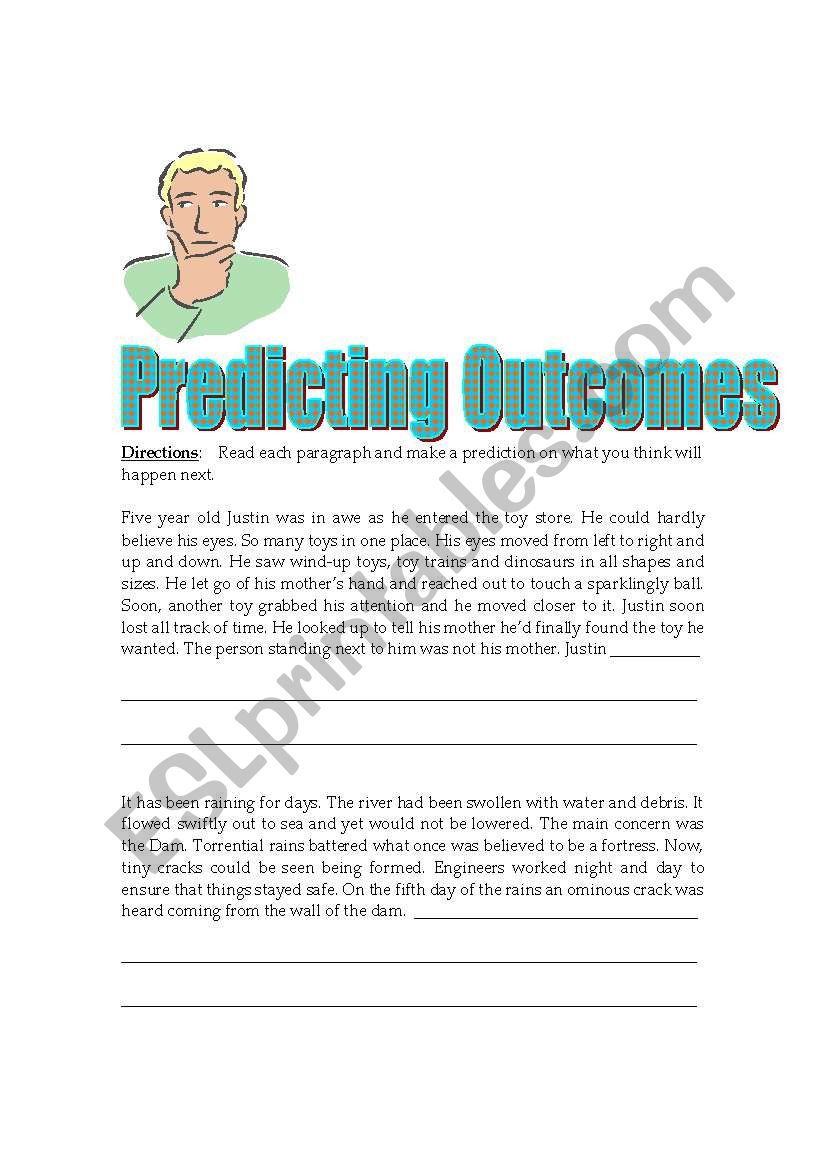 Predicting Outcomes worksheet