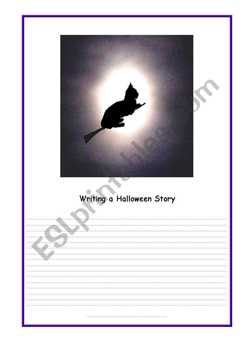 Halloween-card 11 worksheet