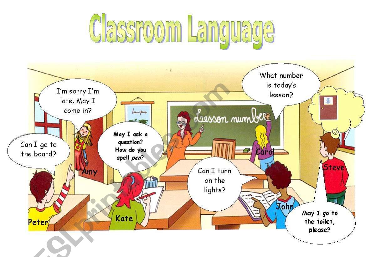 Classroom Picture worksheet