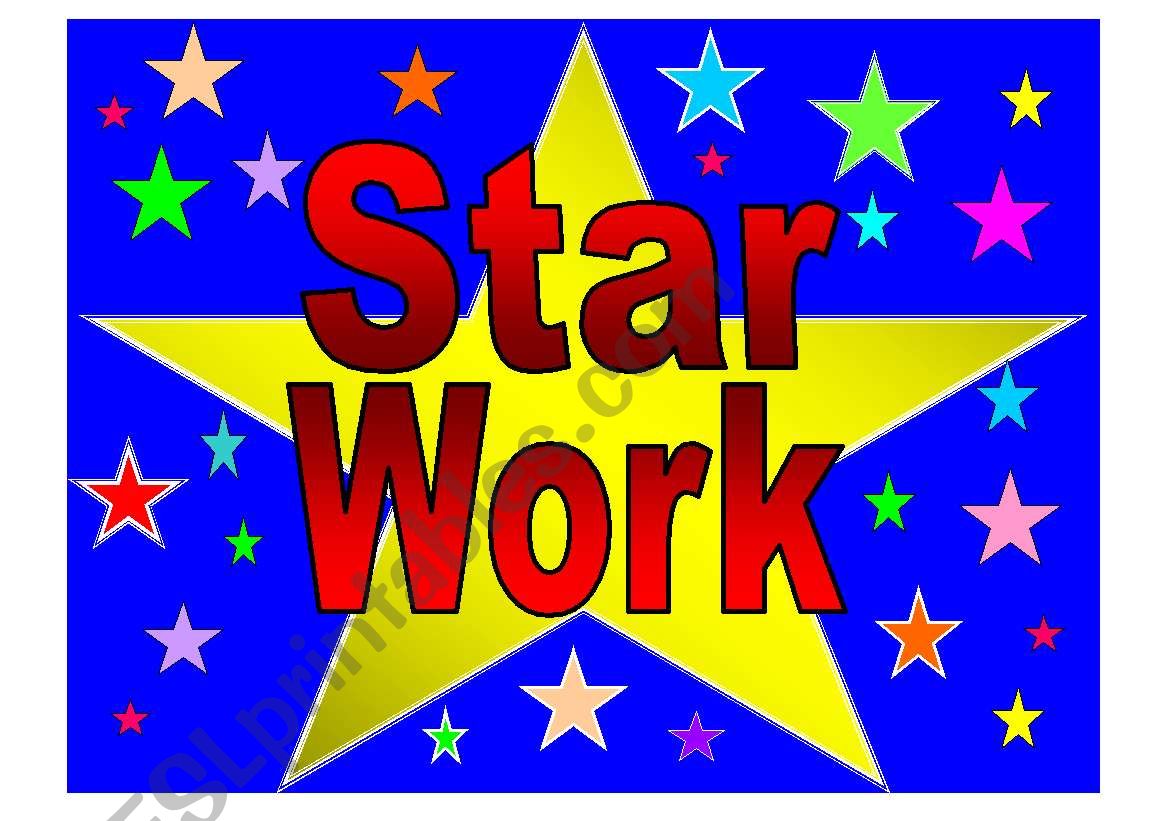 Star Work worksheet