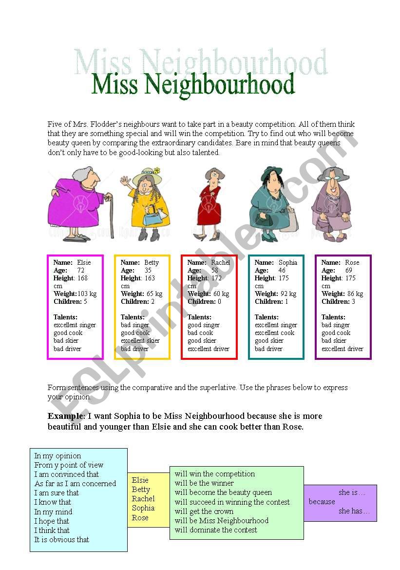 Miss Neighbourhod - comparing 