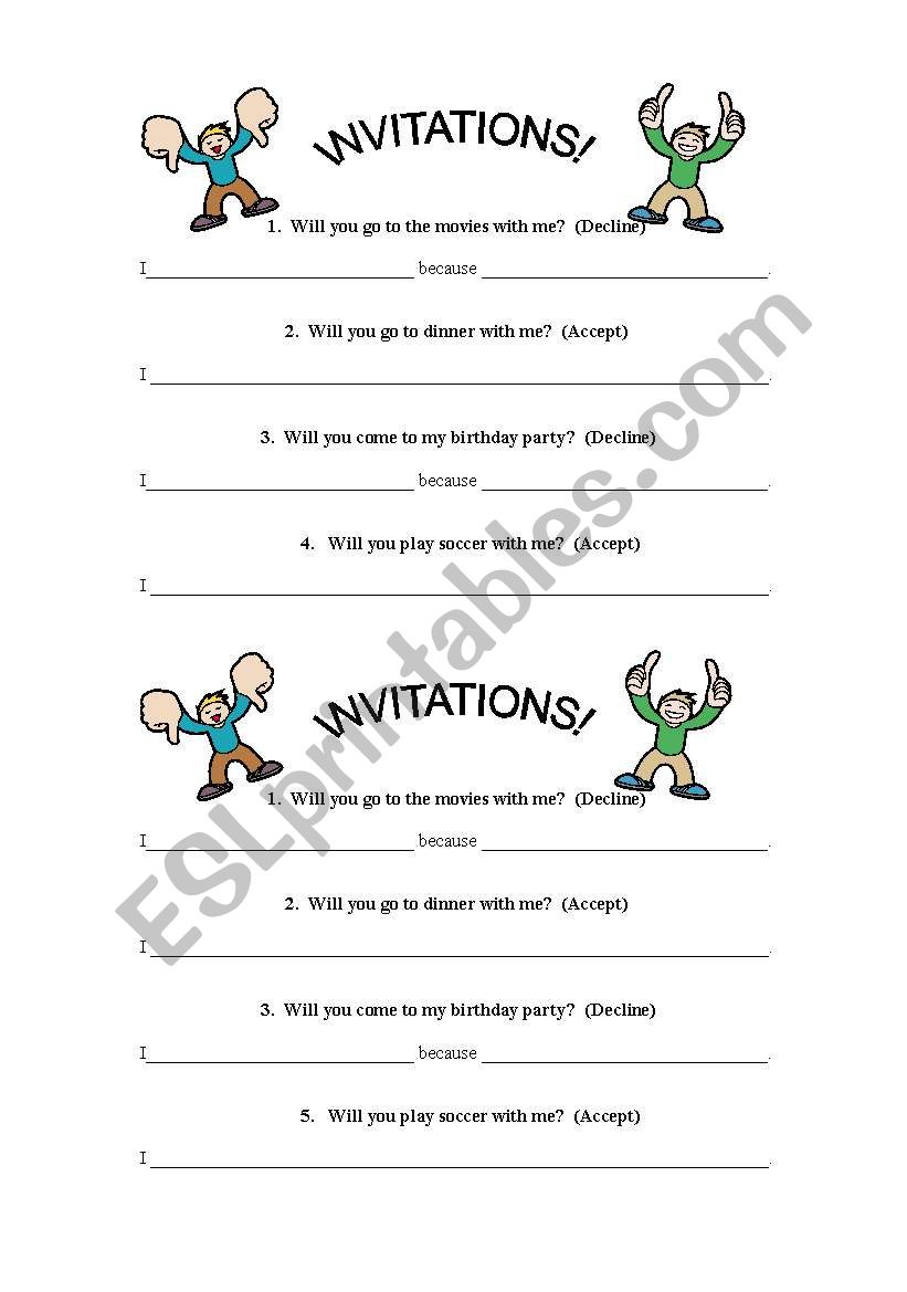 How to accept or decline invitations