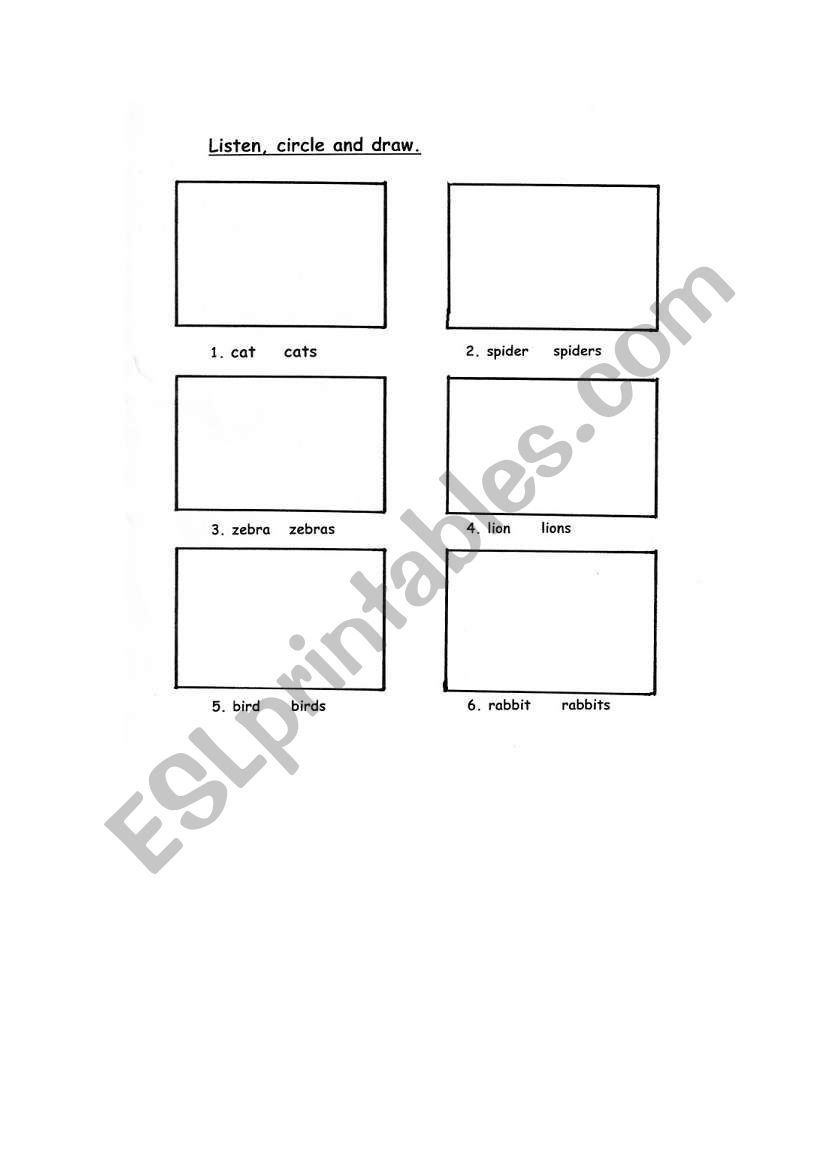 english-worksheets-animals-singular-plural